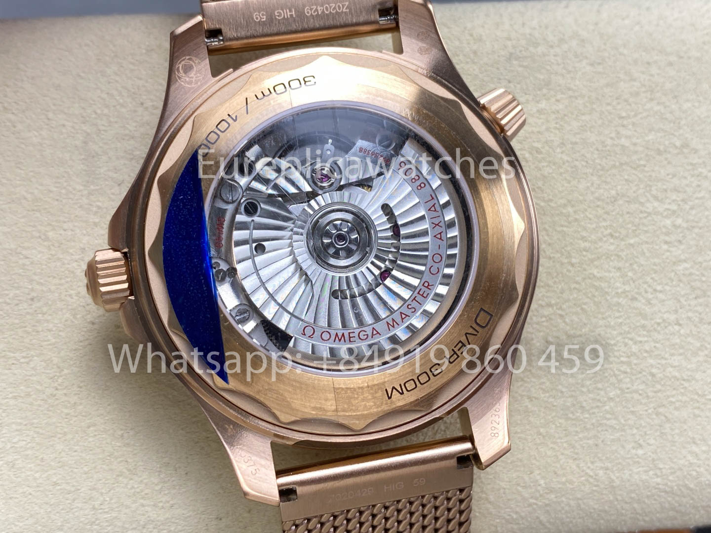 Omega Seamaster 220.50.43.22.02.001 Bronze Oro e Borgonha 1:1 Super Clone VS Fabricbrica Ultra-Light