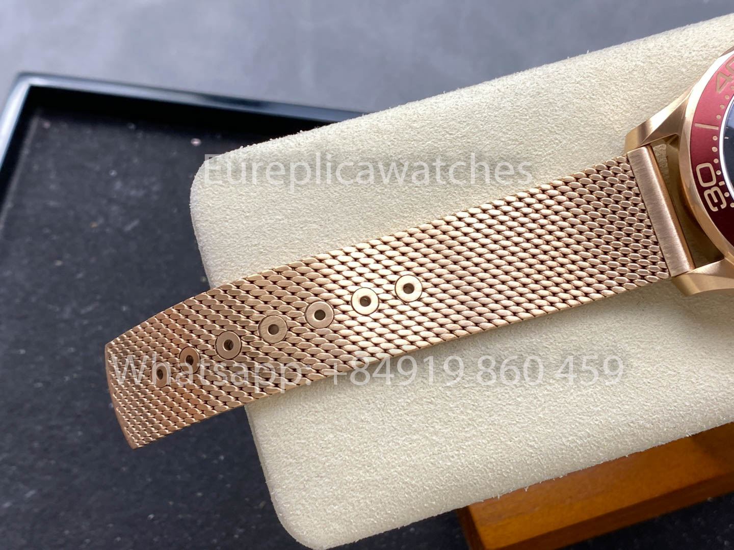 Omega Seamaster 220.50.43.22.02.001 Bronze Oro e Borgonha 1:1 Super Clone VS Fabricbrica Ultra-Light
