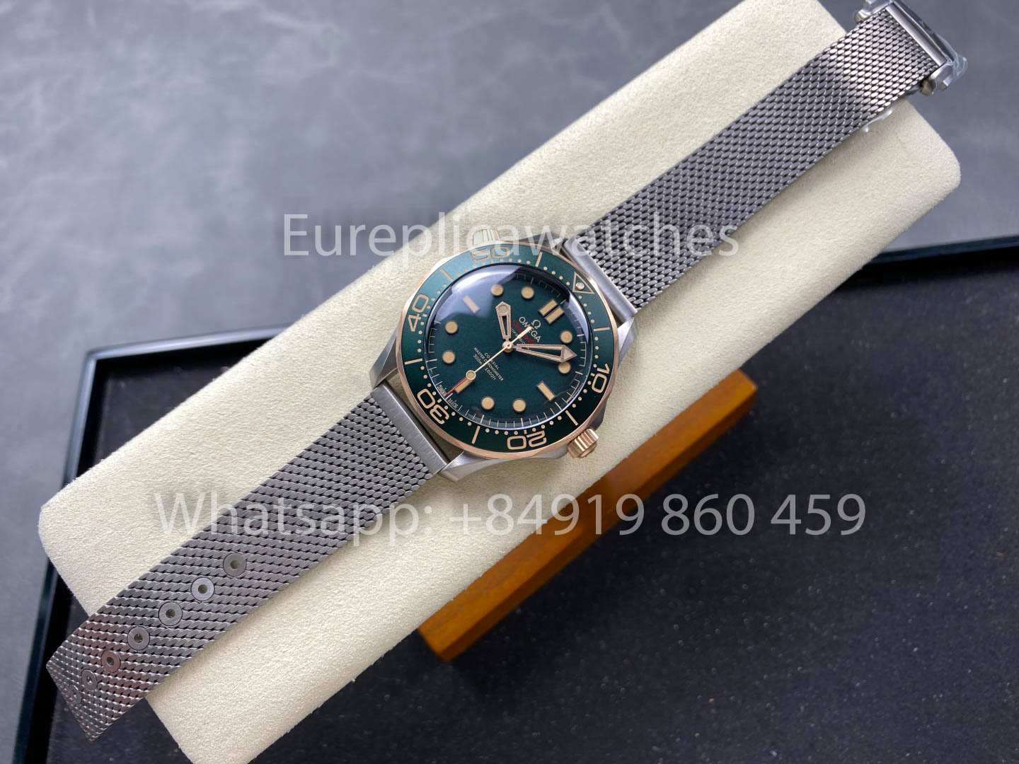 Omega Seamaster 210.90.42.20.10.001 Bronze Oro 007 1:1 Super Clone VS Fabbrica Ultra-Light titanio Mesh cinturino Edizione