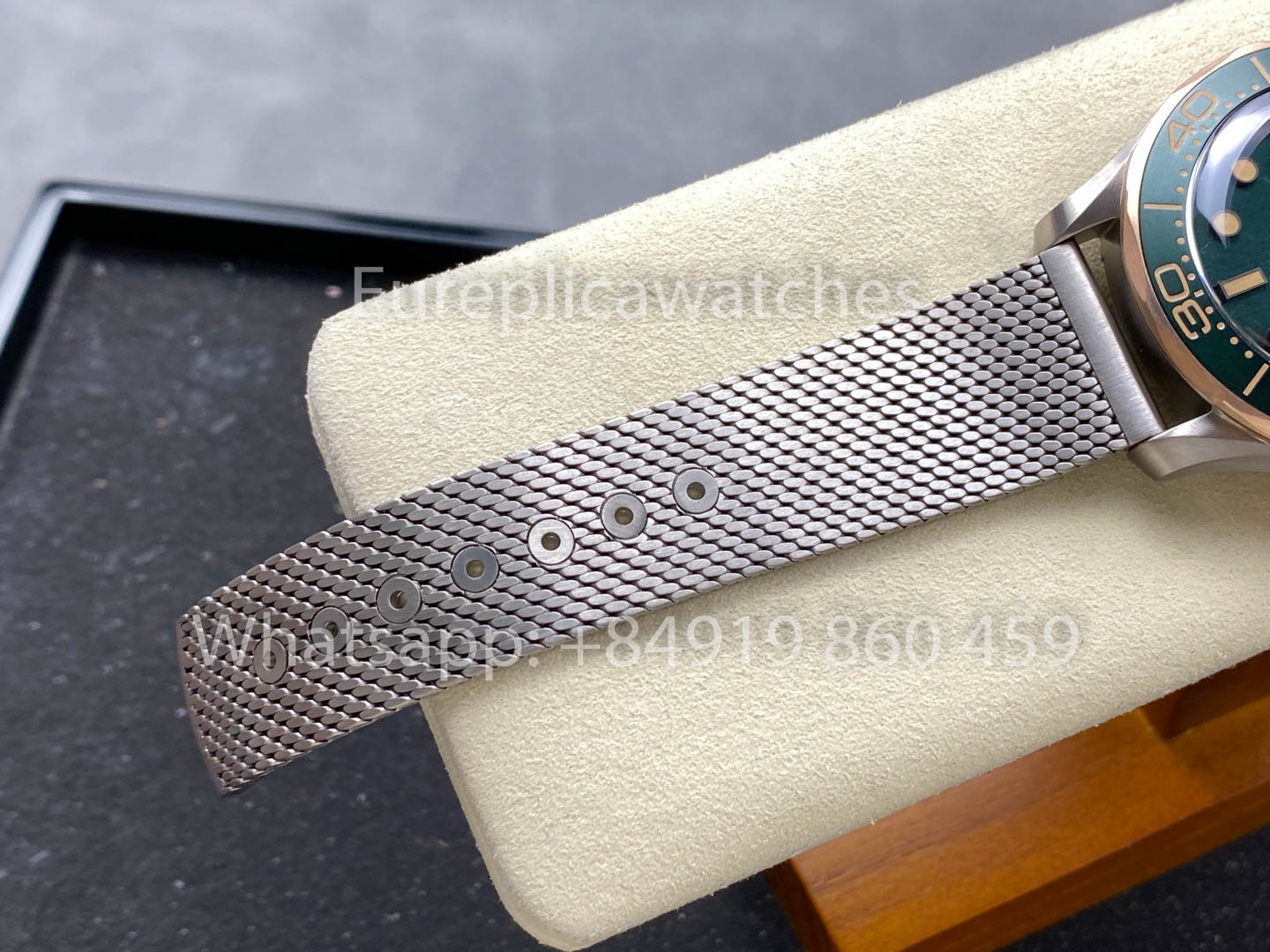 Omega Seamaster 210.90.42.20.10.001 Bronze Oro 007 1:1 Super Clone VS Fabbrica Ultra-Light titanio Mesh cinturino Edizione