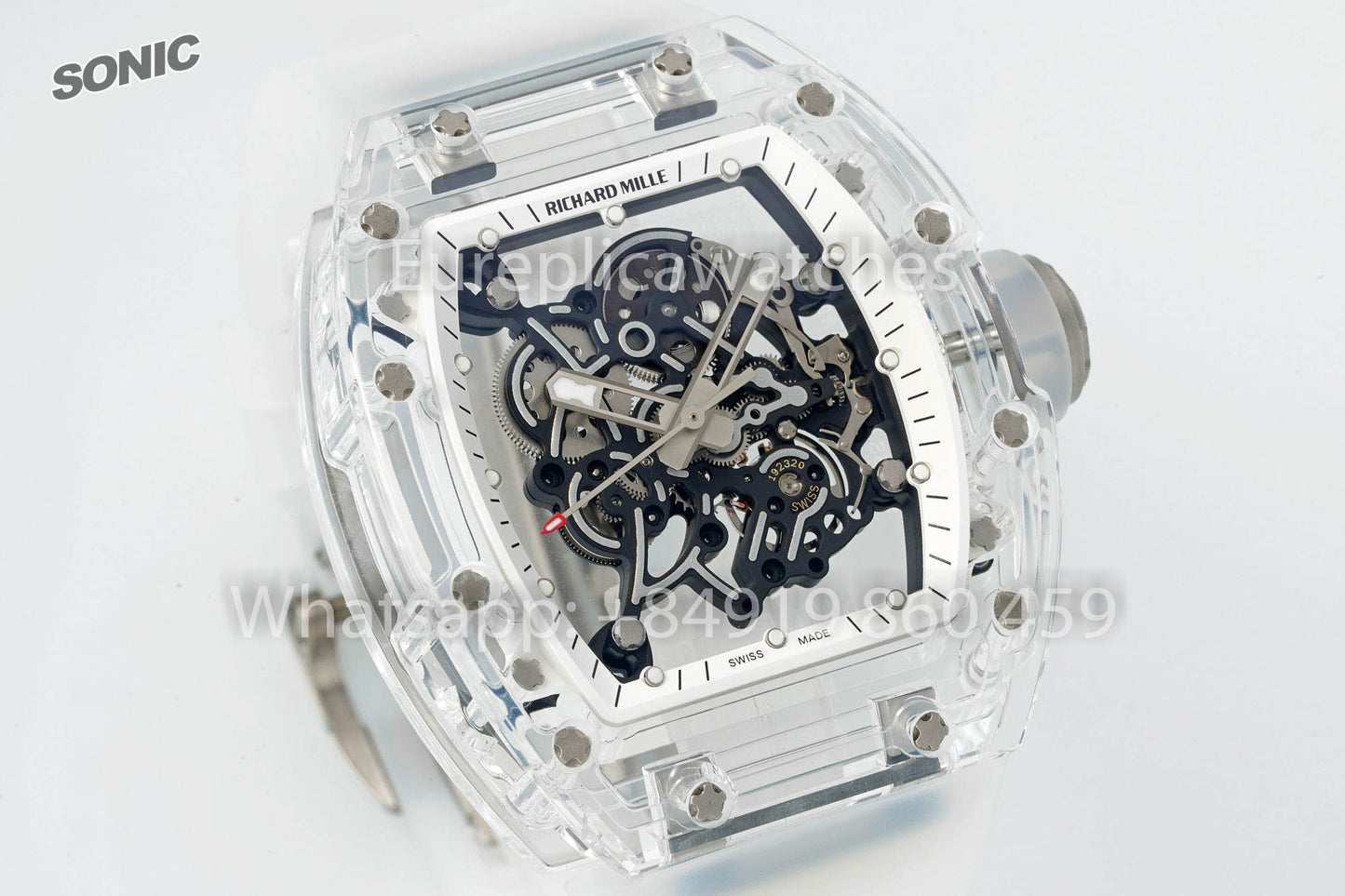 RICHARD MILLE RM055 AET REMOULD Transparente cinturino versão melhor 1:1 Sonic Fabbrica