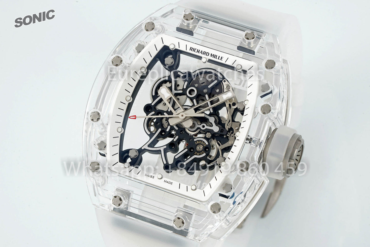 RICHARD MILLE RM055 AET REMOULD Transparente cinturino versão melhor 1:1 Sonic Fabbrica