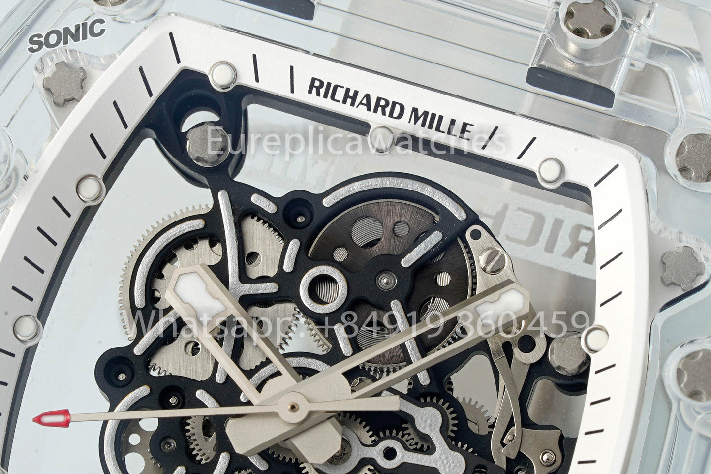 RICHARD MILLE RM055 AET REMOULD Transparente cinturino versão melhor 1:1 Sonic Fabbrica