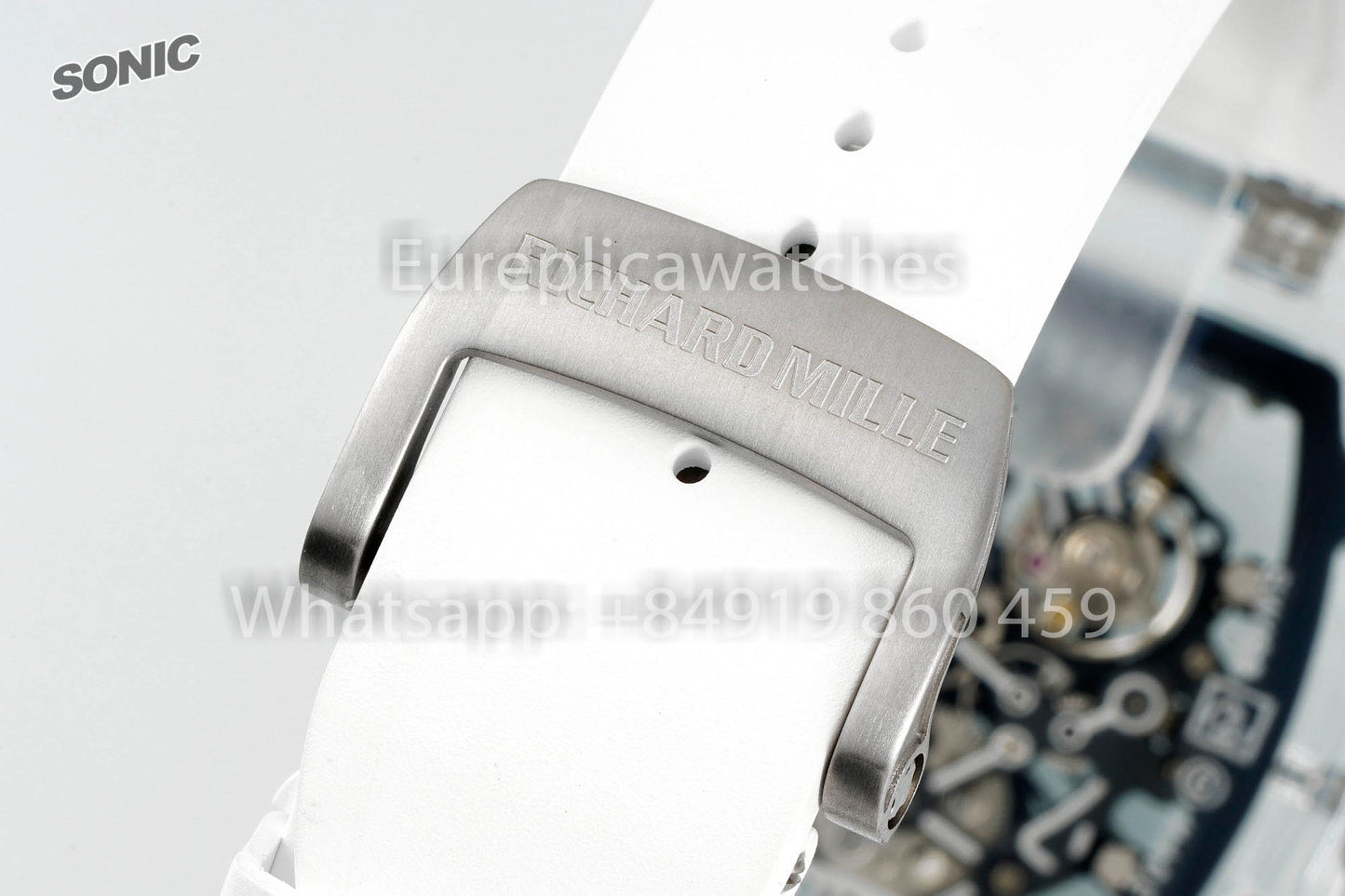RICHARD MILLE RM055 AET REMOULD Branco Azul cinturino versão melhor 1:1 Sonic Fabbrica