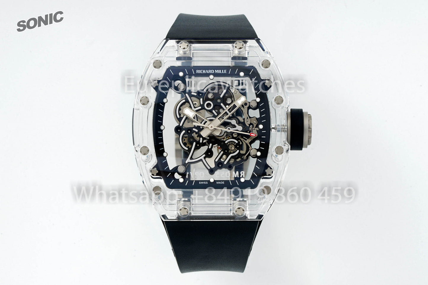 RICHARD MILLE RM055 AET REMOULD Black cinturino versione migliore 1:1 Sonic Fabbrica