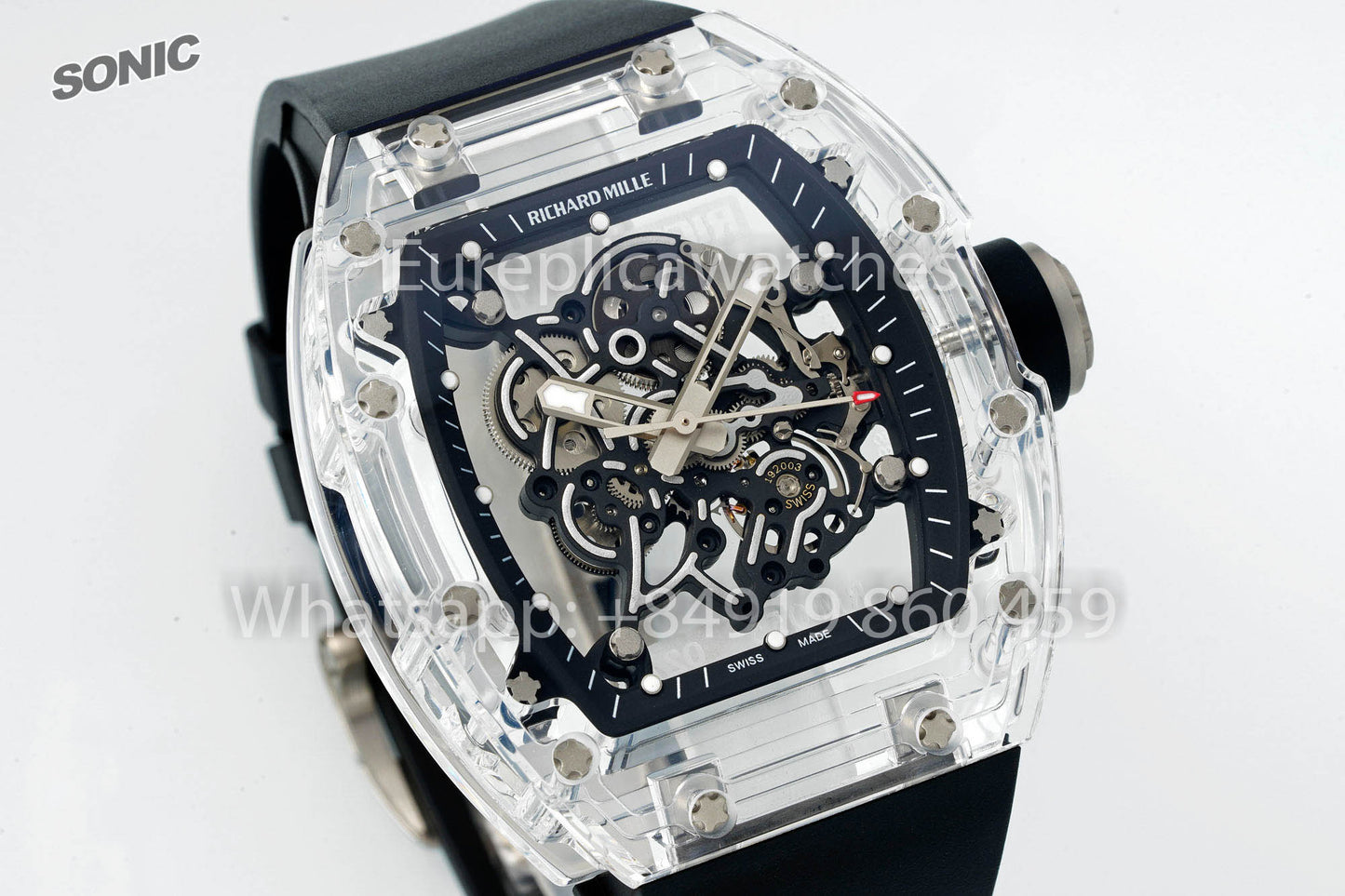 RICHARD MILLE RM055 AET REMOULD Black cinturino versione migliore 1:1 Sonic Fabbrica