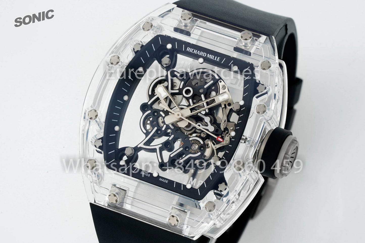 RICHARD MILLE RM055 AET REMOULD Black cinturino versione migliore 1:1 Sonic Fabbrica