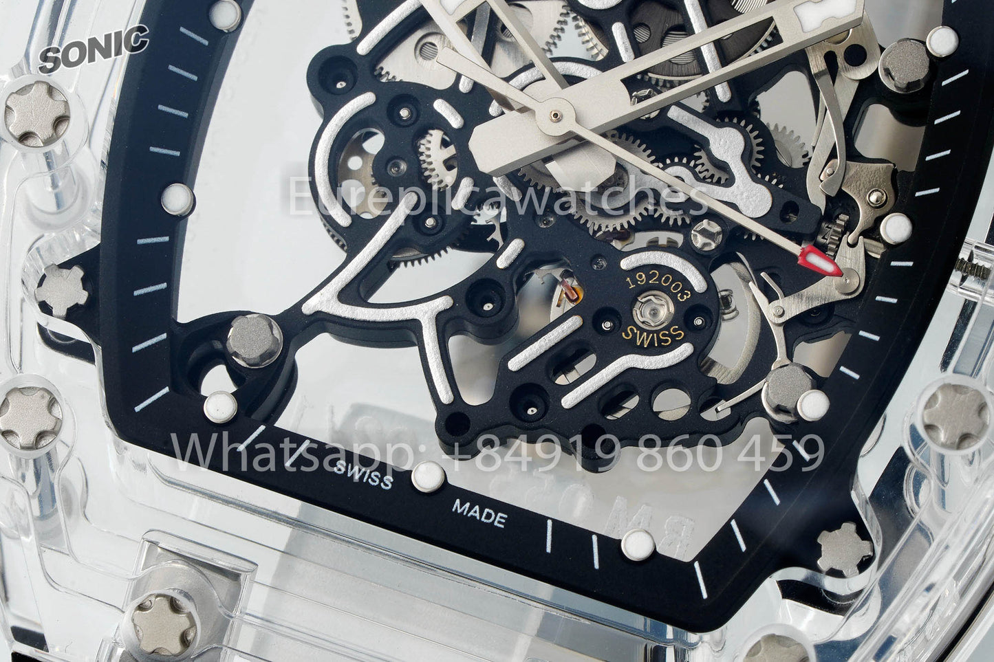 RICHARD MILLE RM055 AET REMOULD Black cinturino versione migliore 1:1 Sonic Fabbrica