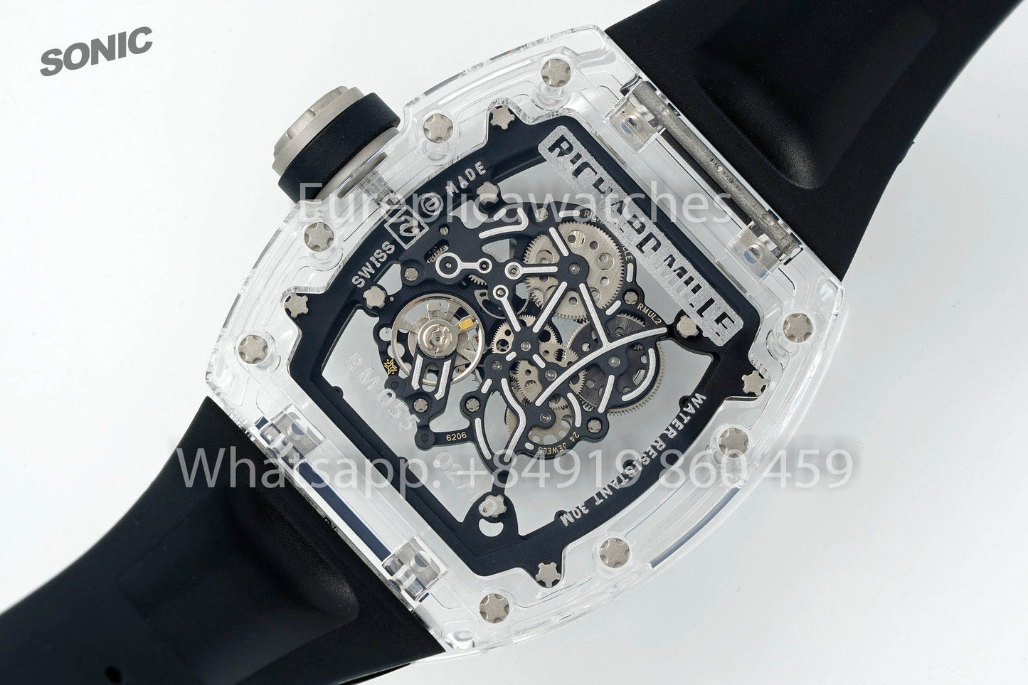 RICHARD MILLE RM055 AET REMOULD Black cinturino versione migliore 1:1 Sonic Fabbrica