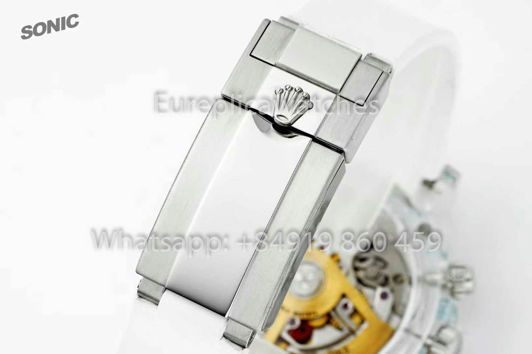 Rolex Ice Blue Skeleton Daytona versione migliore 1:1 Sonic Fabbrica Custom Edition