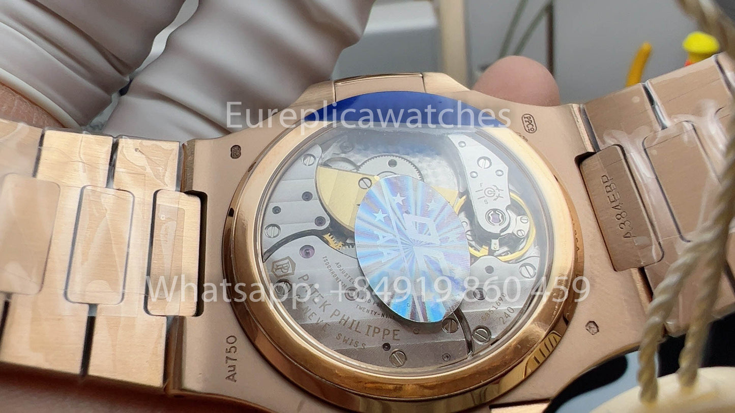 Patek Philippe Nautilus 5712/1R-001 Esfera marrón oscuro versión mejorada 1:1 PPF V3