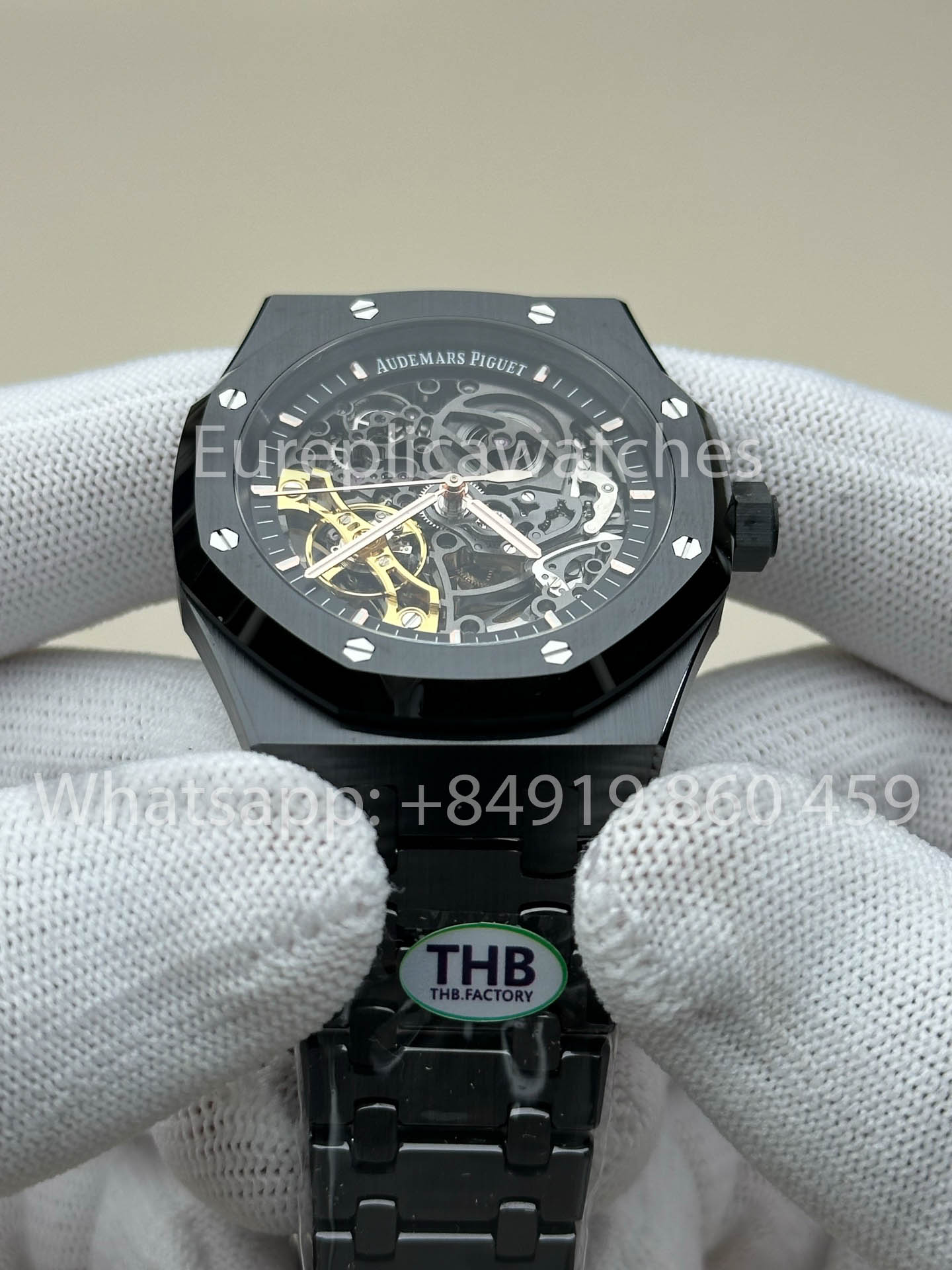 Audemars Piguet Royal Oak 15416 – Full Black Ceramic versão melhor 1:1 THB Fabbrica