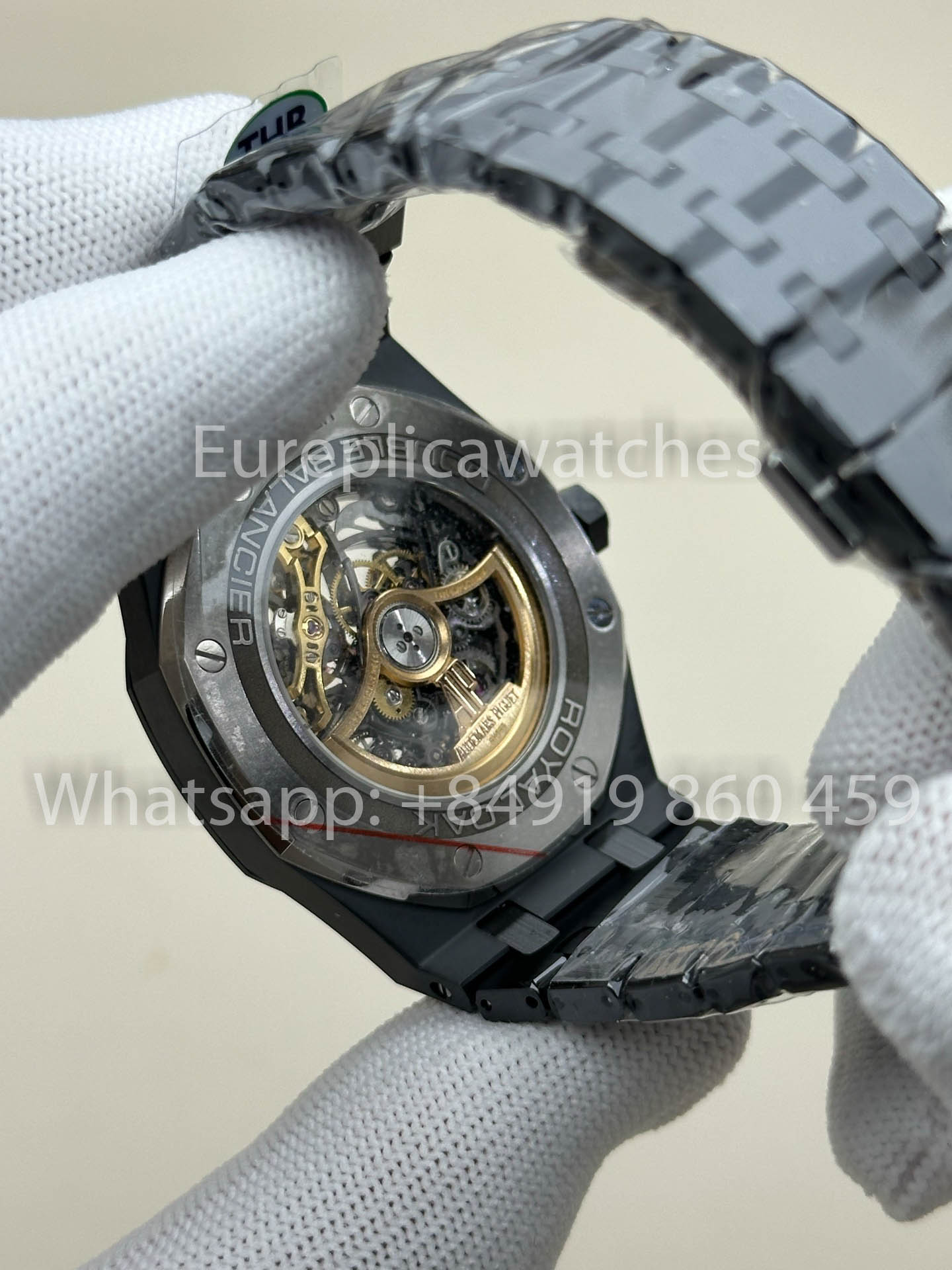 Audemars Piguet Royal Oak 15416 – Full Black Ceramic versão melhor 1:1 THB Fabbrica
