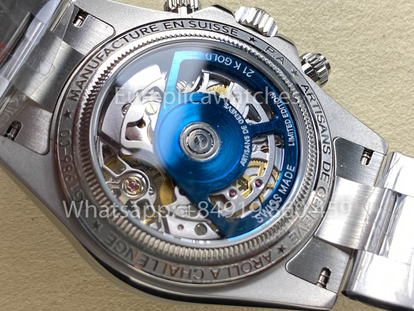 ADG Custom Rolex Daytona scheletrato quadrante Artisans de Genève “Glacier” versione migliore 1:1