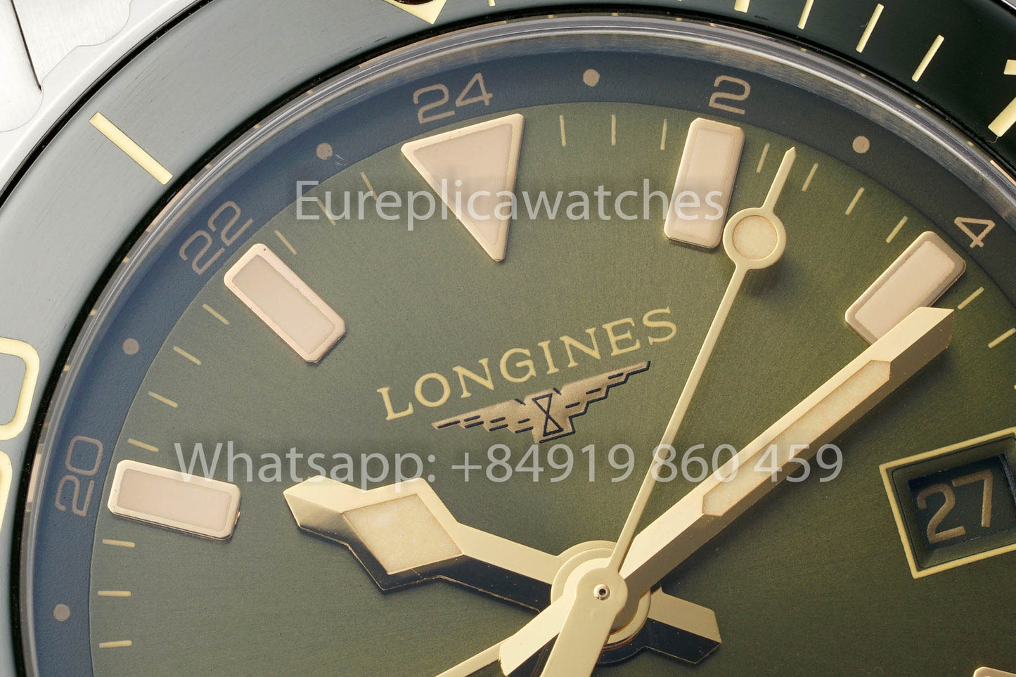 Longines HydroConquest GMT L3.790.4.06.6 acciaio inossidabile versione migliore 1:1 AF Fabbrica
