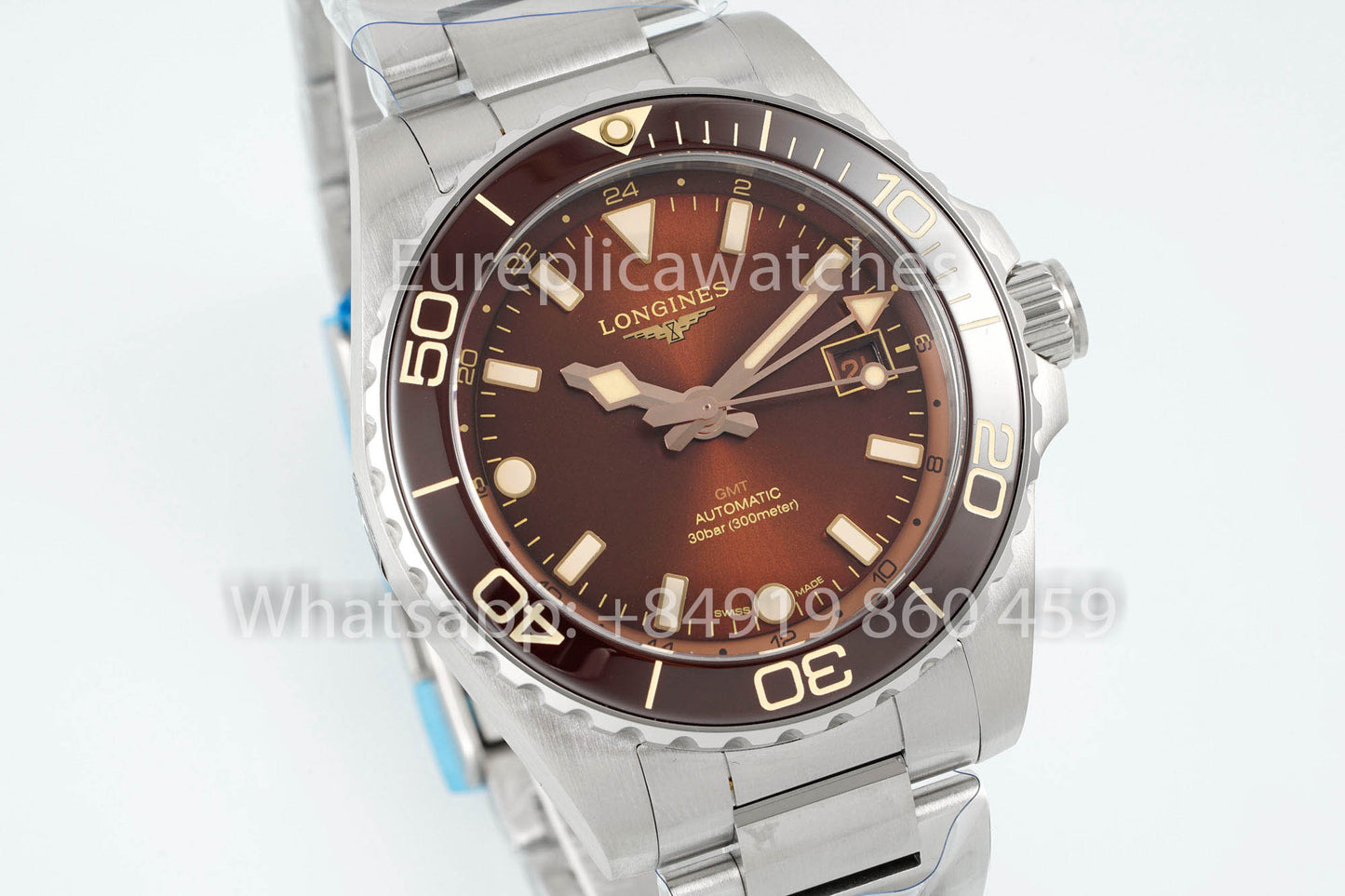 Longines HydroConquest GMT L3.790.4.66.6 acciaio inossidabile versione migliore 1:1 AF Fabbrica