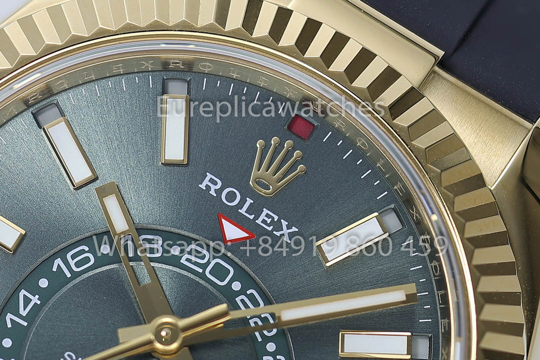 Rolex Oyster Perpetual Sky-Dweller Olive Green Dial versione migliore 1:1 ZF Fabbrica
