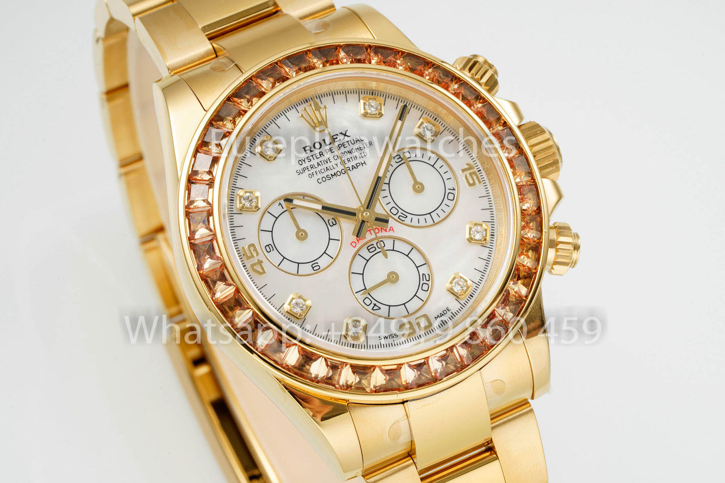 PPM Customized Modified Rolex Daytona White Dial versione migliore 1:1 Yellow Gold