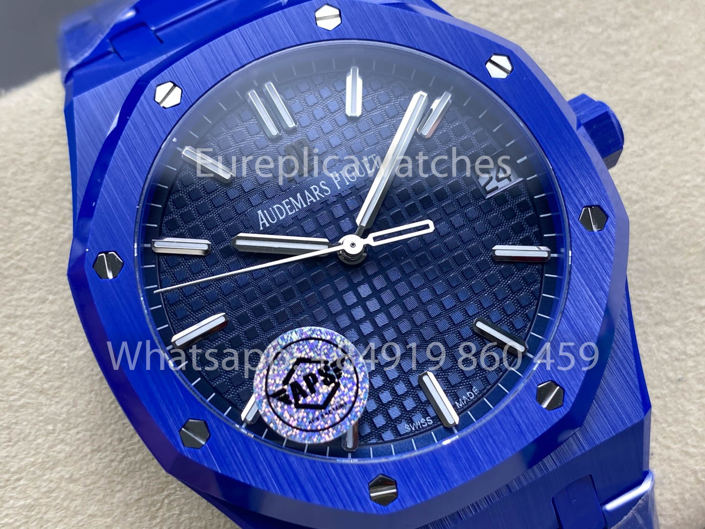 Audemars Piguet Royal Oak 15500ST quadrante blu versione migliore 1:1 Blu ceramica Cassa APS Fabbrica