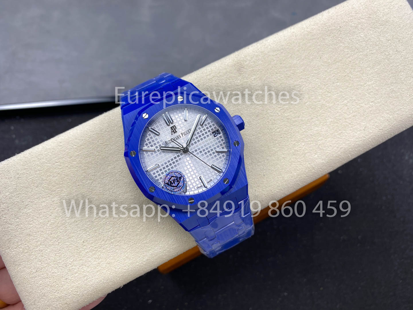 Audemars Piguet Royal Oak 15500ST quadrante bianco versione migliore 1:1 Blu ceramica Cassa APS Fabbrica