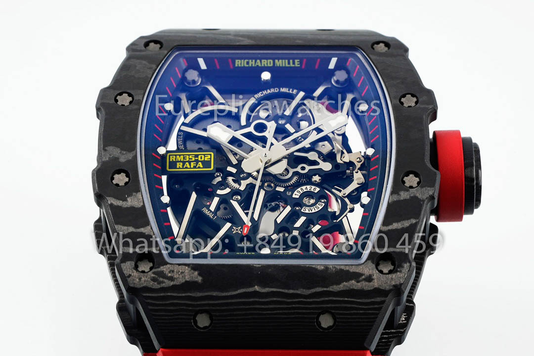 Richard Mille RM035-02 Rafael Nadal versión mejorada 1:1 APS Fabbrica Red cinturino