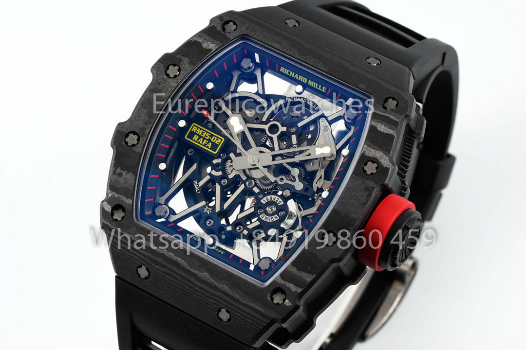 Richard Mille RM035-02 Rafael Nadal versione migliore 1:1 APS Fabbrica Nero cinturino