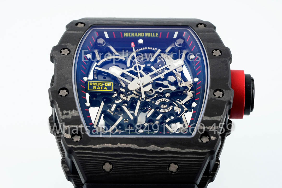 Richard Mille RM035-02 Rafael Nadal versione migliore 1:1 APS Fabbrica Nero cinturino