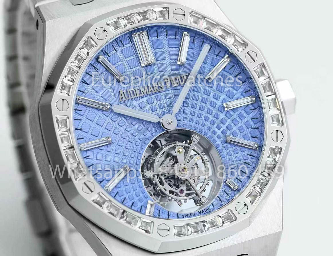 Audemars Piguet Royal Oak Tourbillon 26530ST.OO.1220ST.01 BBS Fabbrica versione migliore 1:1 Light quadrante blu