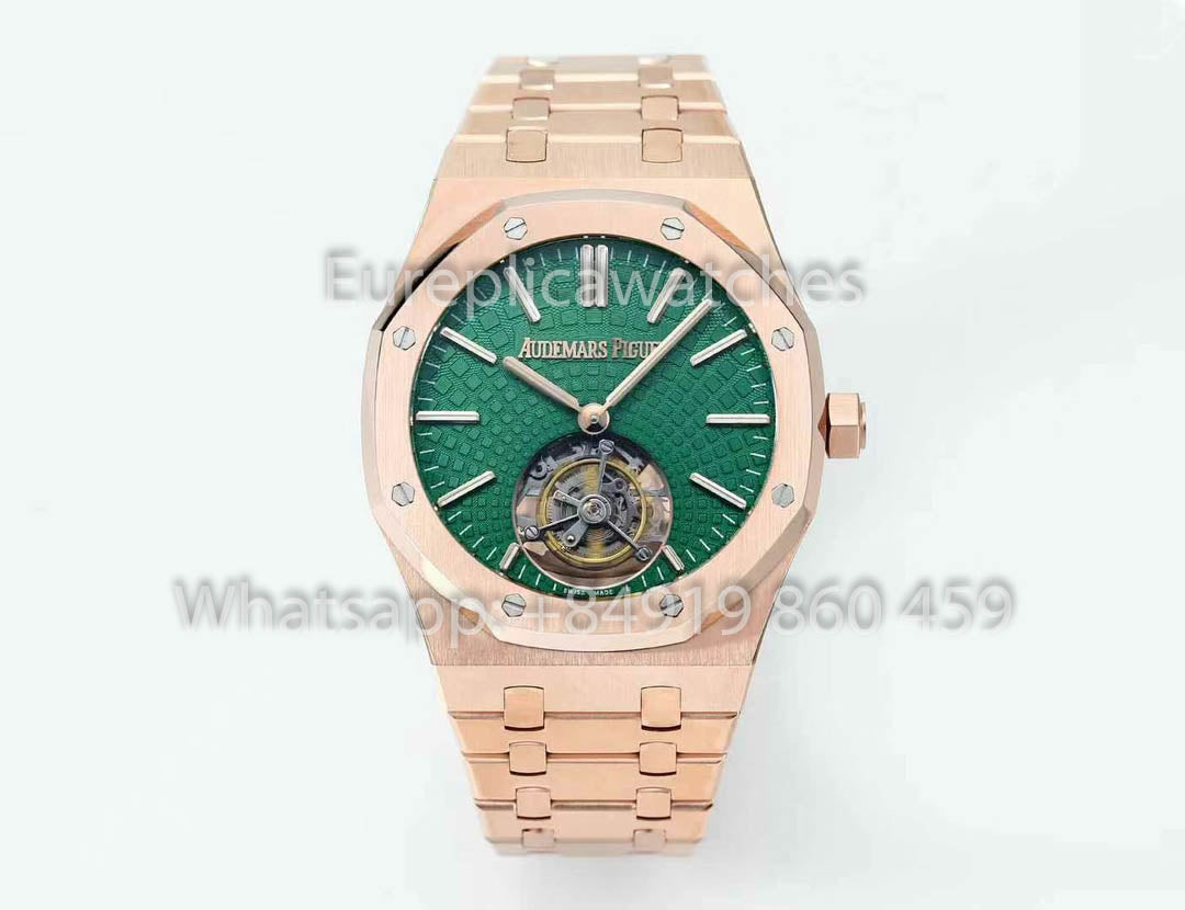 Audemars Piguet Royal Oak Tourbillon 26530ST.OO.1220ST.01 BBS Fabbrica versione migliore 1:1 quadrante verde RG