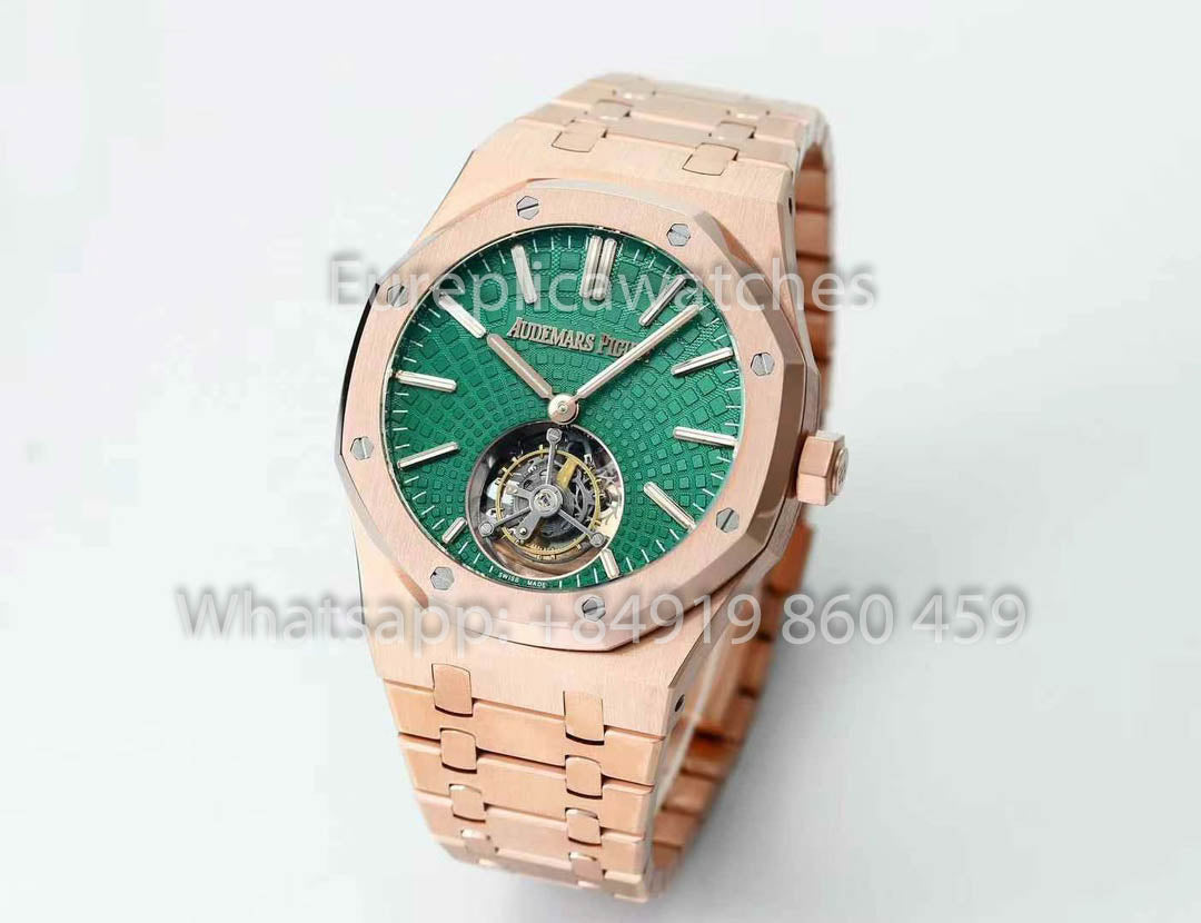Audemars Piguet Royal Oak Tourbillon 26530ST.OO.1220ST.01 BBS Fabbrica versione migliore 1:1 quadrante verde RG