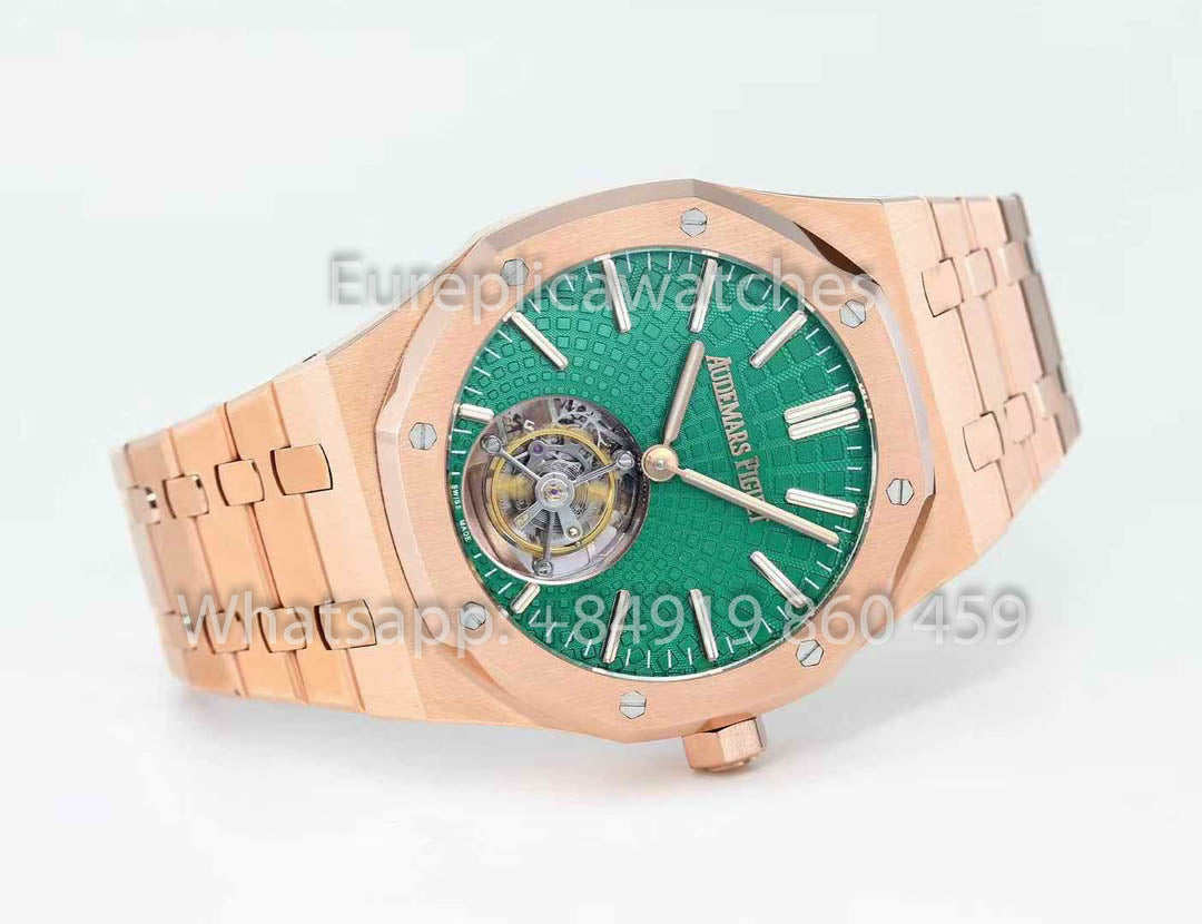 Audemars Piguet Royal Oak Tourbillon 26530ST.OO.1220ST.01 BBS Fabbrica versione migliore 1:1 quadrante verde RG