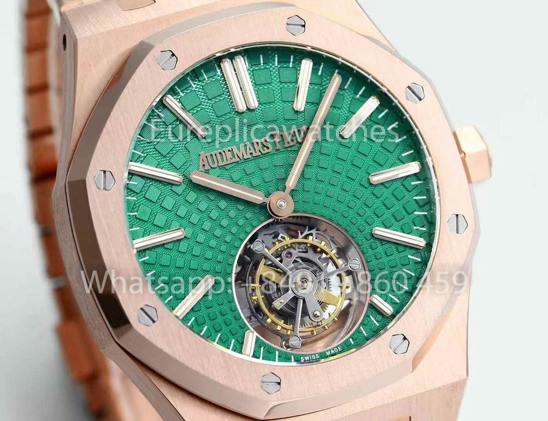 Audemars Piguet Royal Oak Tourbillon 26530ST.OO.1220ST.01 BBS Fabbrica versione migliore 1:1 quadrante verde RG