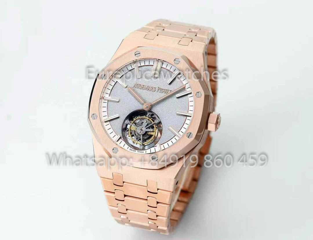 Audemars Piguet Royal Oak Tourbillon 26530ST.OO.1220ST.01 BBS Fabbrica versione migliore 1:1 frosted quadrante argento RG