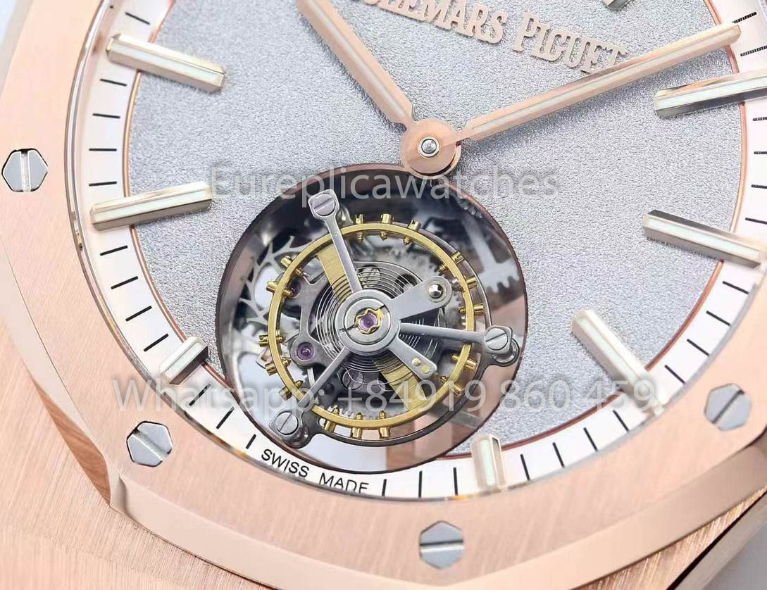 Audemars Piguet Royal Oak Tourbillon 26530ST.OO.1220ST.01 BBS Fabbrica versione migliore 1:1 frosted quadrante argento RG