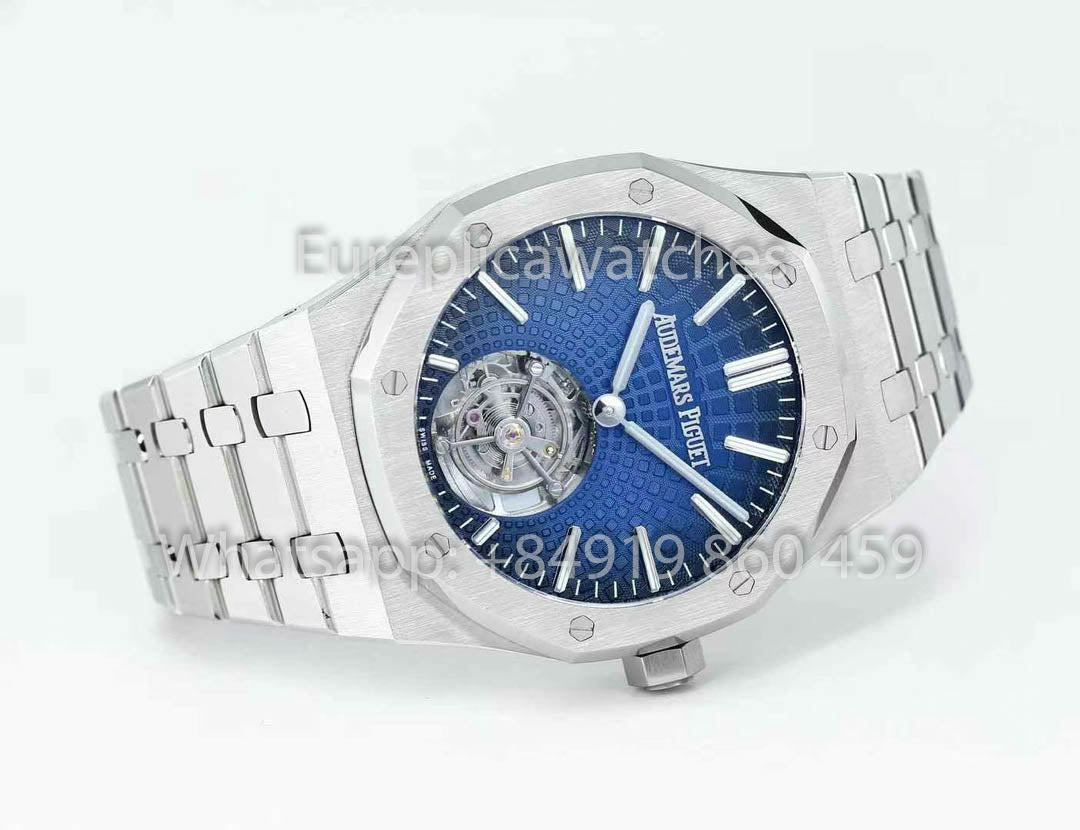 Audemars Piguet Royal Oak Tourbillon 26530ST.OO.1220ST.01 BBS Fabbrica versione migliore 1:1 Blu Argento