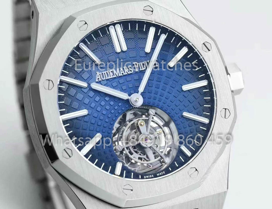 Audemars Piguet Royal Oak Tourbillon 26530ST.OO.1220ST.01 BBS Fabbrica versione migliore 1:1 Blu Argento