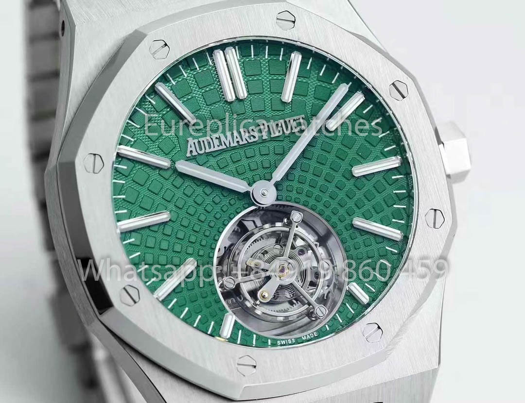 Audemars Piguet Royal Oak Tourbillon 26530ST.OO.1220ST.01 BBS Fabbrica versione migliore 1:1 Verde Argento