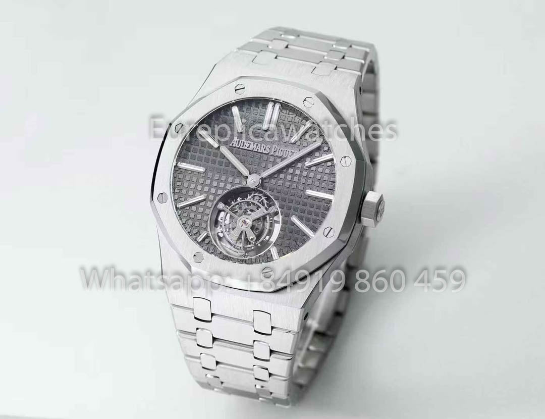 Audemars Piguet Royal Oak Tourbillon 26530ST.OO.1220ST.01 BBS Fabbrica versione migliore 1:1 Grigio Argento