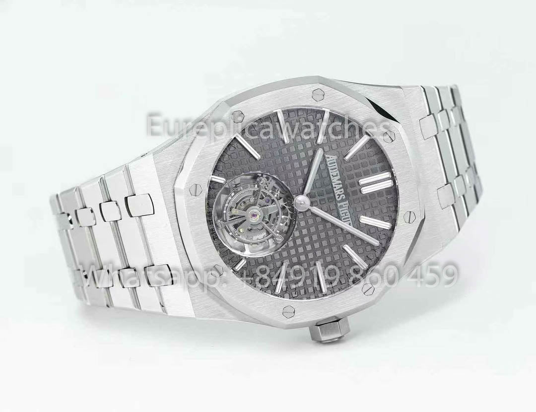 Audemars Piguet Royal Oak Tourbillon 26530ST.OO.1220ST.01 BBS Fabbrica versione migliore 1:1 Grigio Argento
