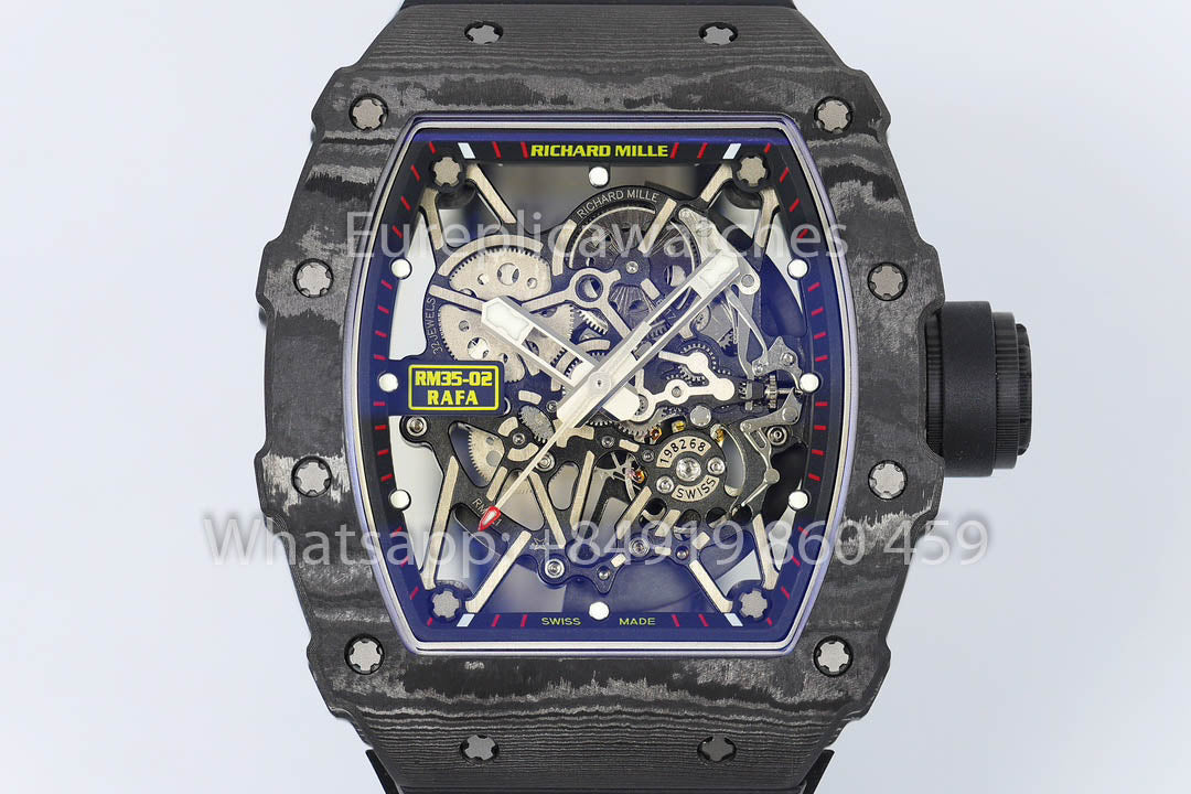 Richard Mille RM35-02 Rafael Nadal Black Carbon TPT versione migliore 1:1 ZF Fabbrica 2025 Version