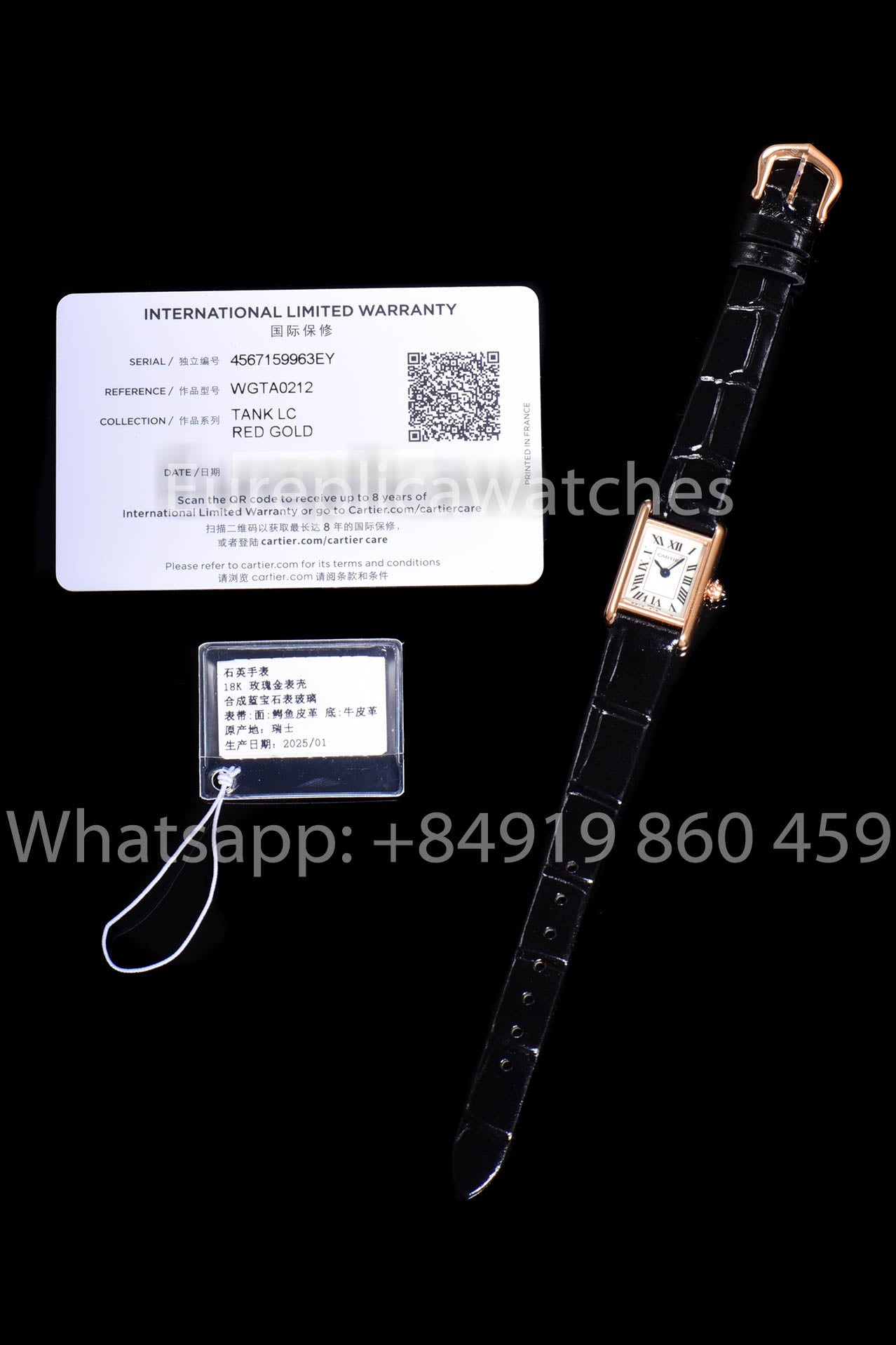Cartier Tank TANK LOUIS CARTIER Mini versione migliore 1:1 F1 Fabbrica quadrante bianco Rosa Oro