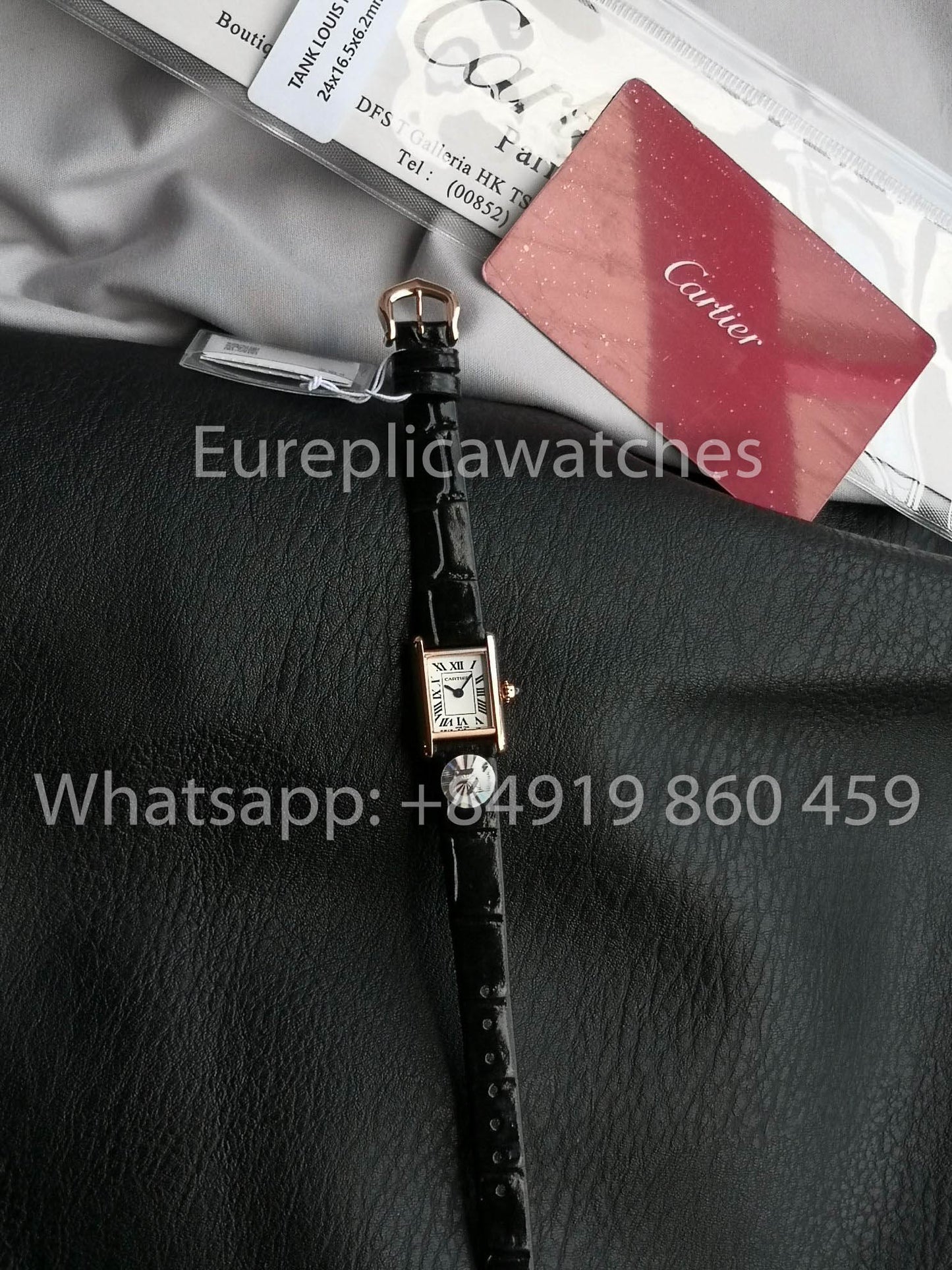 Cartier Tank TANK LOUIS CARTIER Mini versione migliore 1:1 F1 Fabbrica quadrante bianco Rosa Oro