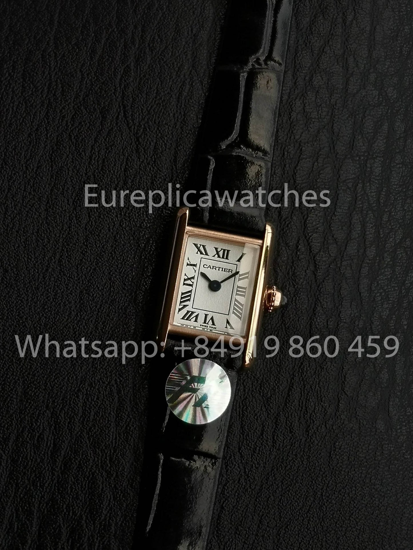 Cartier Tank TANK LOUIS CARTIER Mini versione migliore 1:1 F1 Fabbrica quadrante bianco Rosa Oro