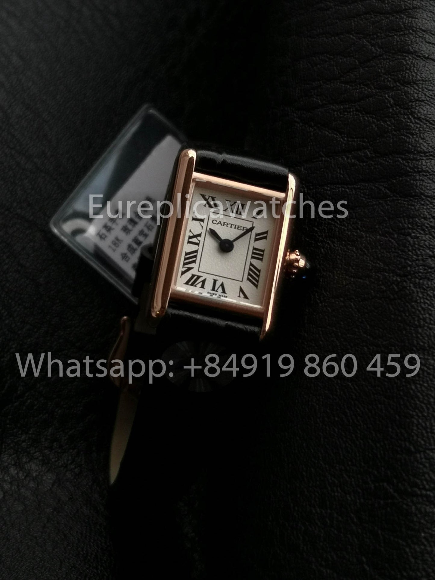Cartier Tank TANK LOUIS CARTIER Mini versione migliore 1:1 F1 Fabbrica quadrante bianco Rosa Oro