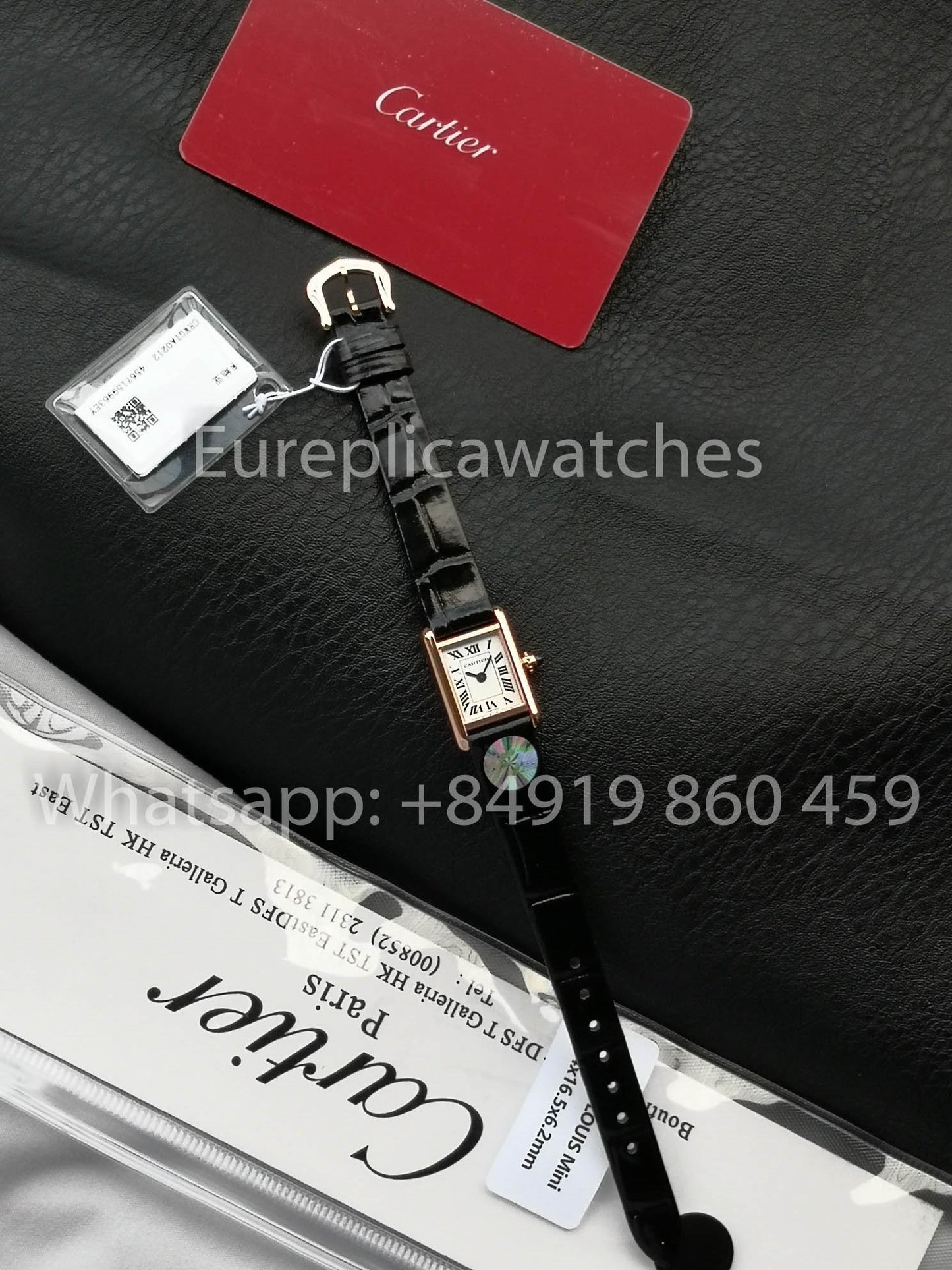 Cartier Tank TANK LOUIS CARTIER Mini versione migliore 1:1 F1 Fabbrica quadrante bianco Rosa Oro