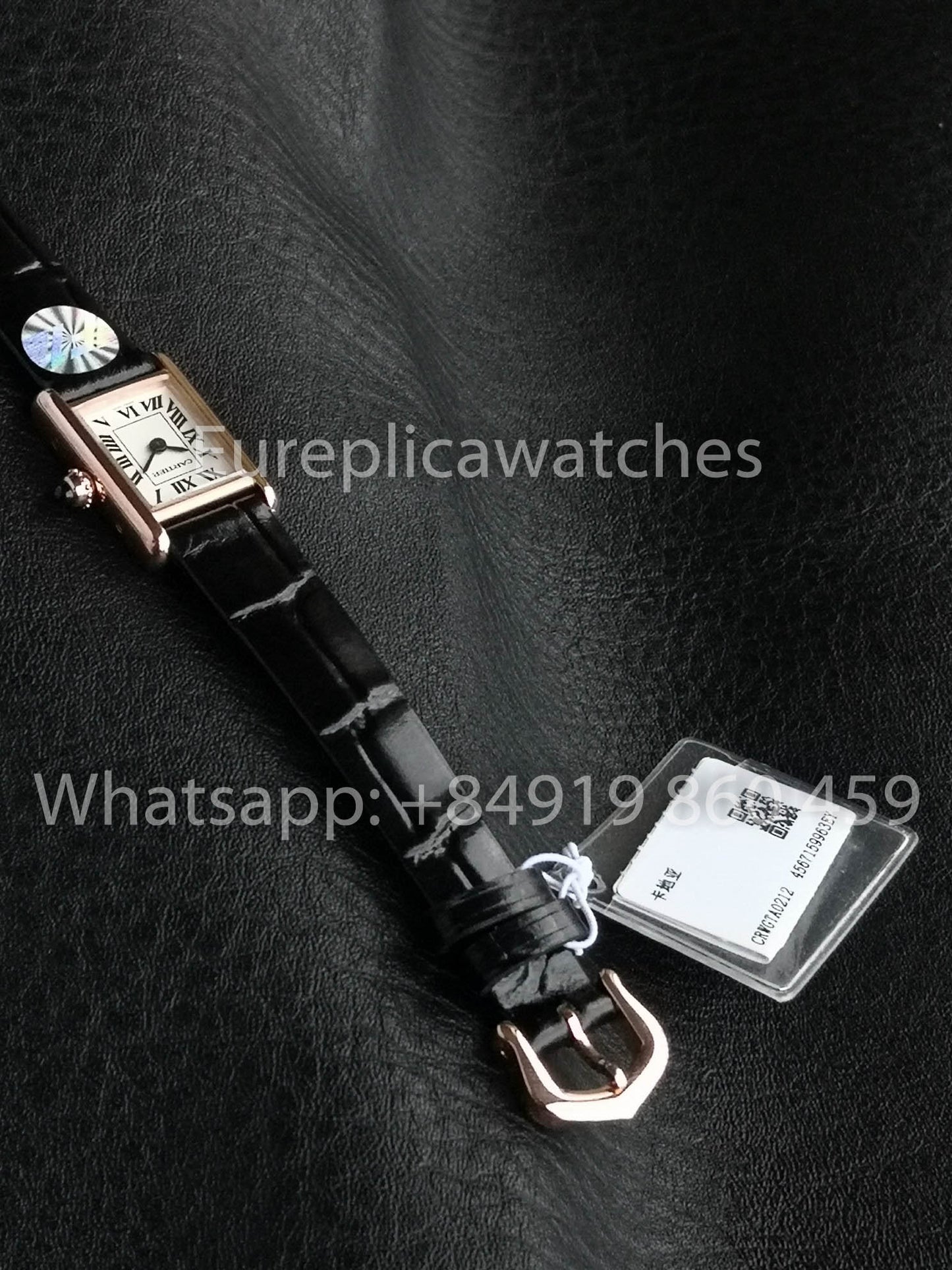 Cartier Tank TANK LOUIS CARTIER Mini versione migliore 1:1 F1 Fabbrica quadrante bianco Rosa Oro