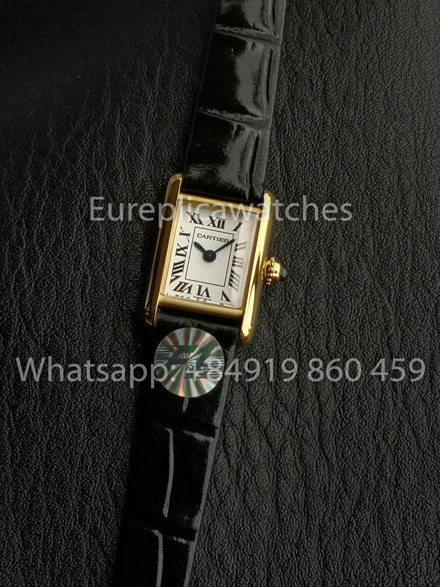 Cartier Tank TANK LOUIS CARTIER Mini versione migliore 1:1 Bianco and Yellow Oro