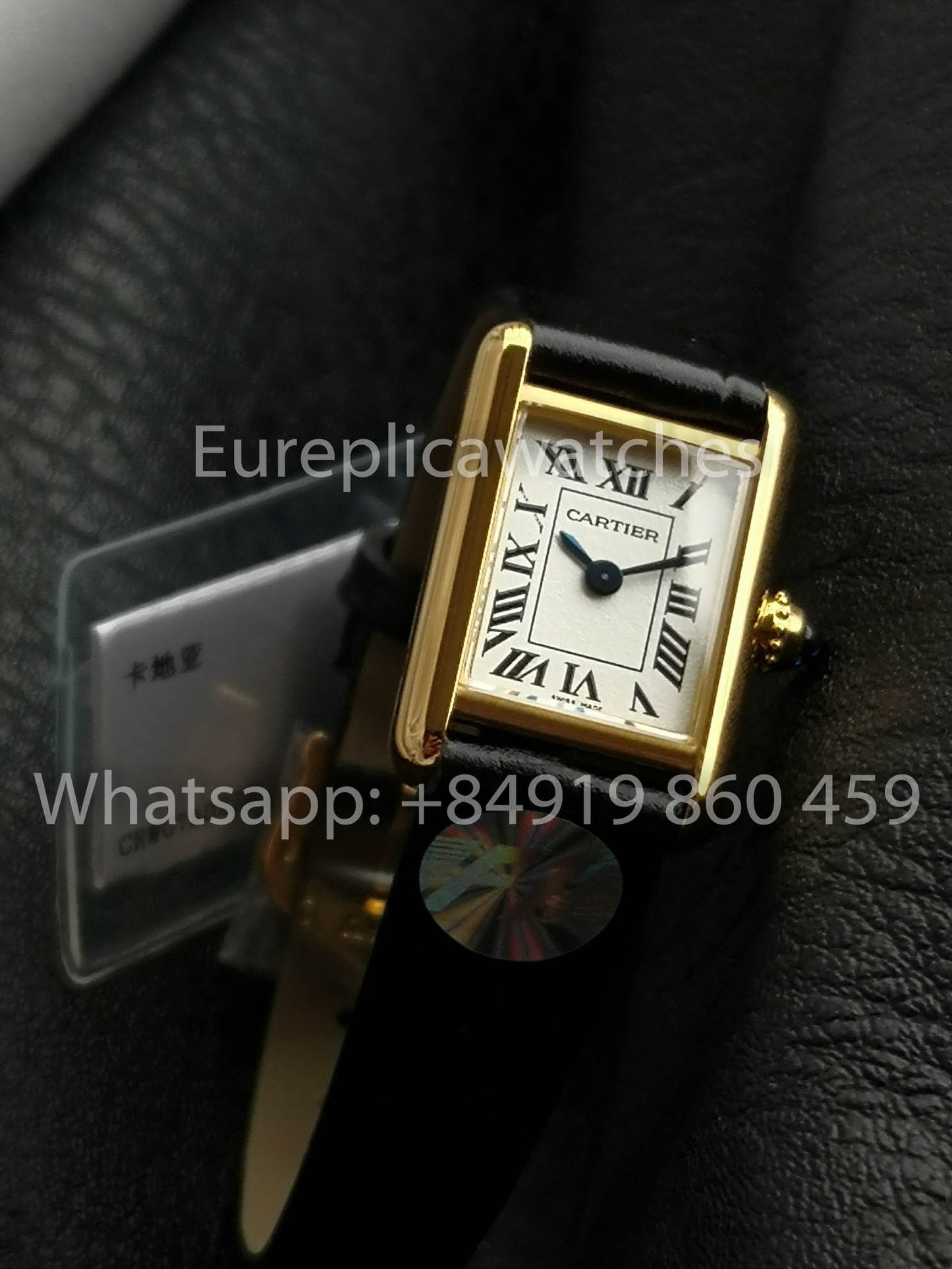 Cartier Tank TANK LOUIS CARTIER Mini versione migliore 1:1 Bianco and Yellow Oro