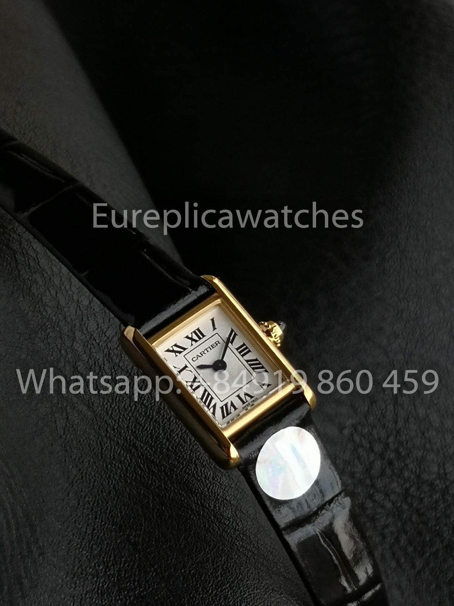Cartier Tank TANK LOUIS CARTIER Mini versione migliore 1:1 Bianco and Yellow Oro