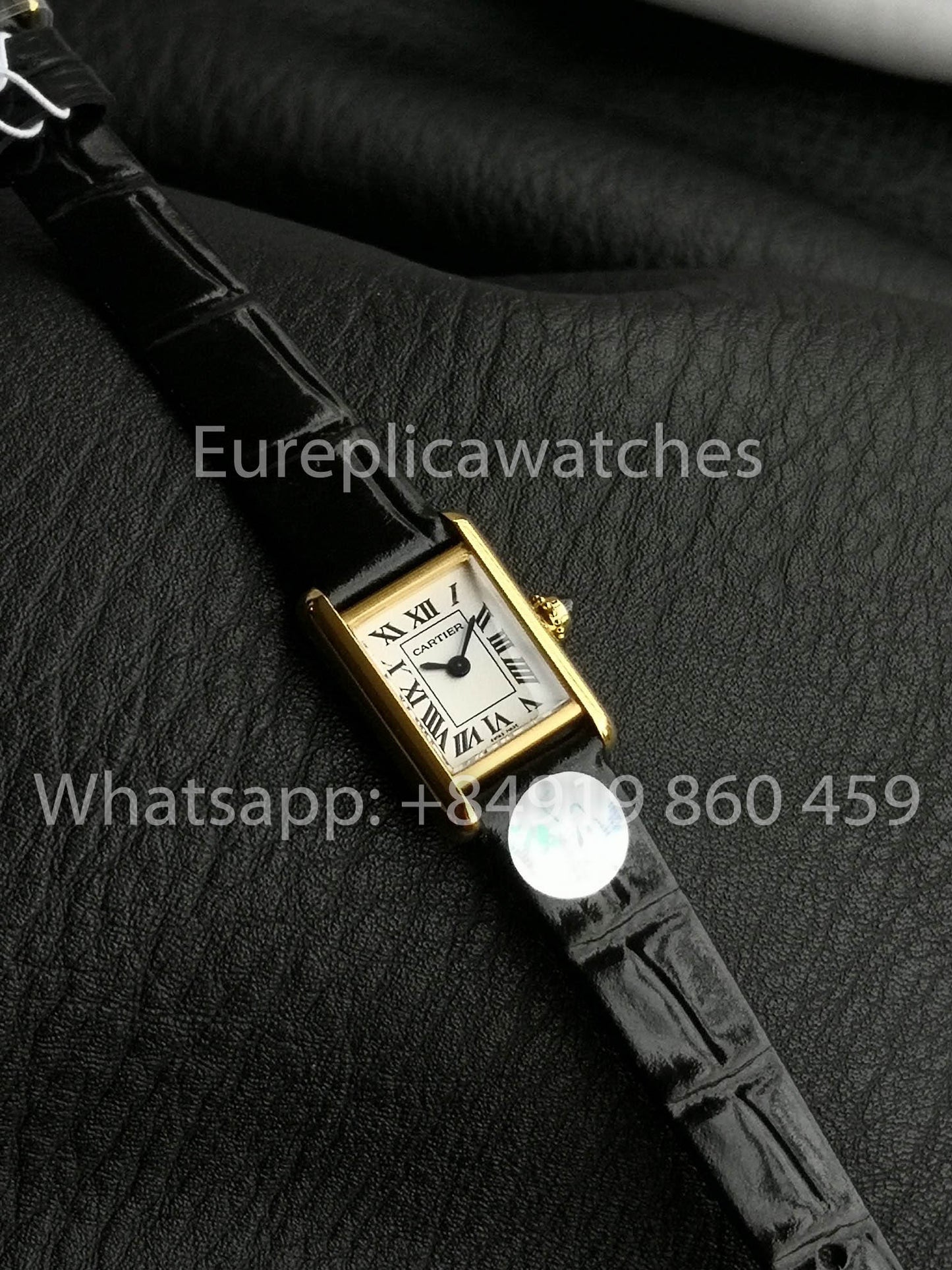 Cartier Tank TANK LOUIS CARTIER Mini versione migliore 1:1 Bianco and Yellow Oro